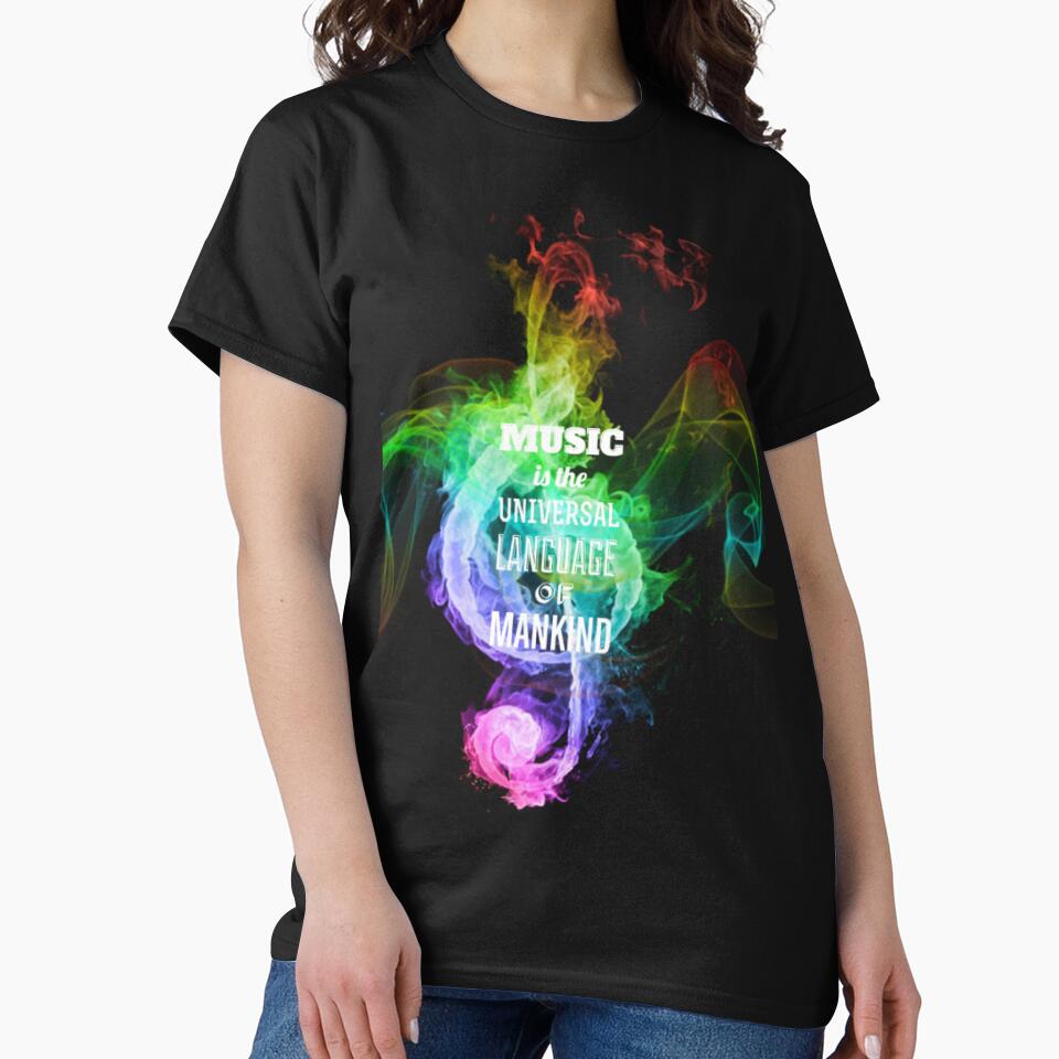 music is the universal language of the world by charmaine pettigrew T-Shirts, Hoodie, Sweatshirt | BlankRebels.com (Image 2)