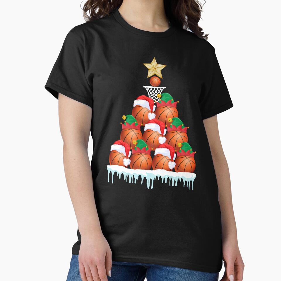 Basketball Christmas Ball Santa Hat Xmas Boys Men by EmiAndMike T-Shirts, Hoodie, Sweatshirt | BlankRebels.com (Image 2)