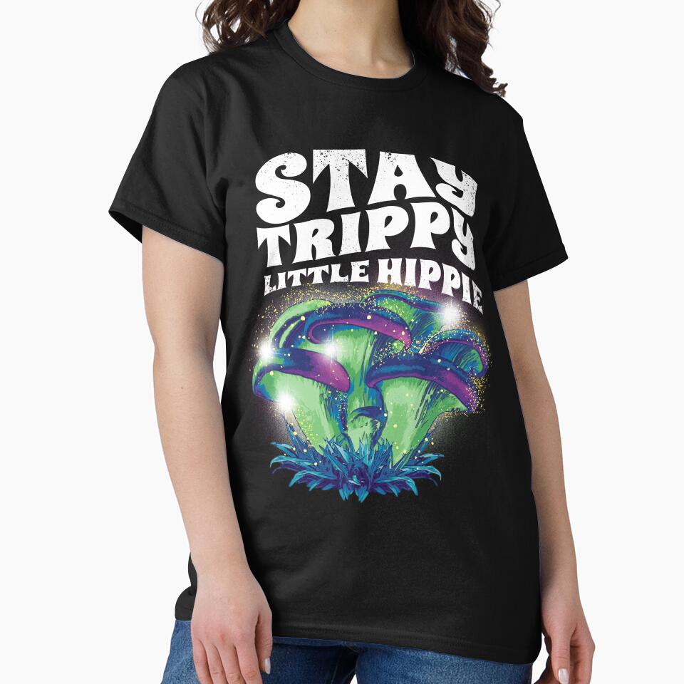 Hippie for Women Men 60's 70's Stay Trippy Little Hippie by Teez-Me T-Shirts, Hoodie, Sweatshirt | BlankRebels.com (Image 2)