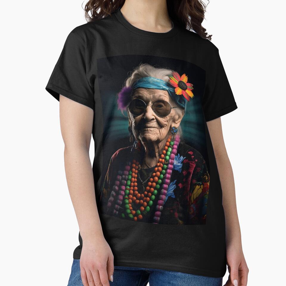 Hippie Party Grandmother by HiTechMedia T-Shirts, Hoodie, Sweatshirt | BlankRebels.com (Image 2)