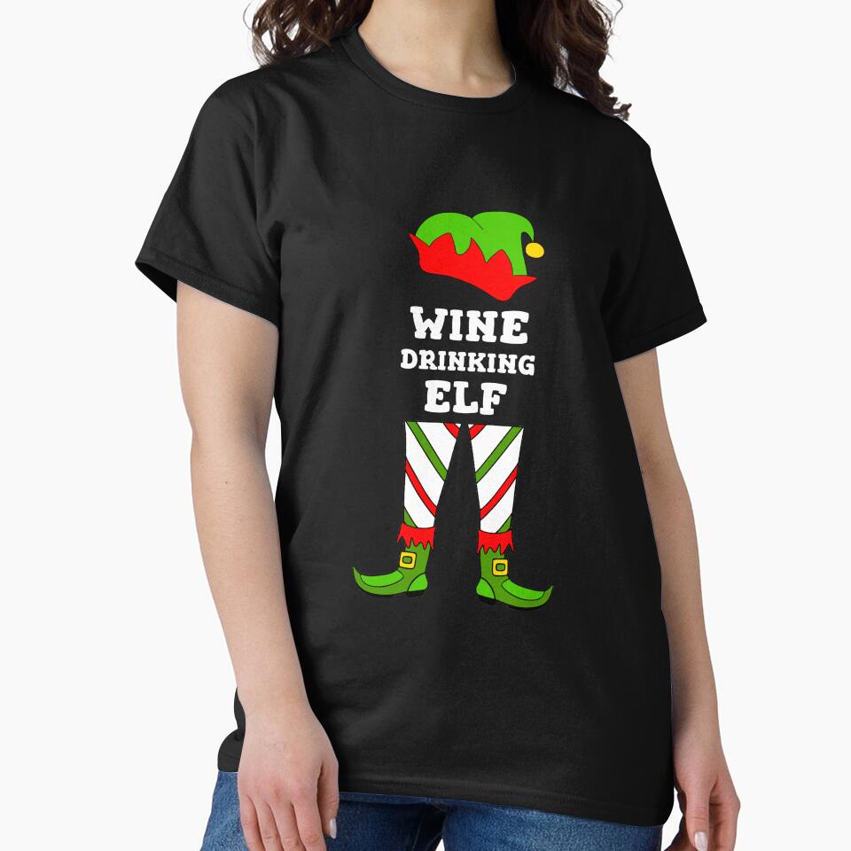 Elf Matching Wine Drinking by Sartoris Art T-Shirts, Hoodie, Sweatshirt | BlankRebels.com (Image 2)