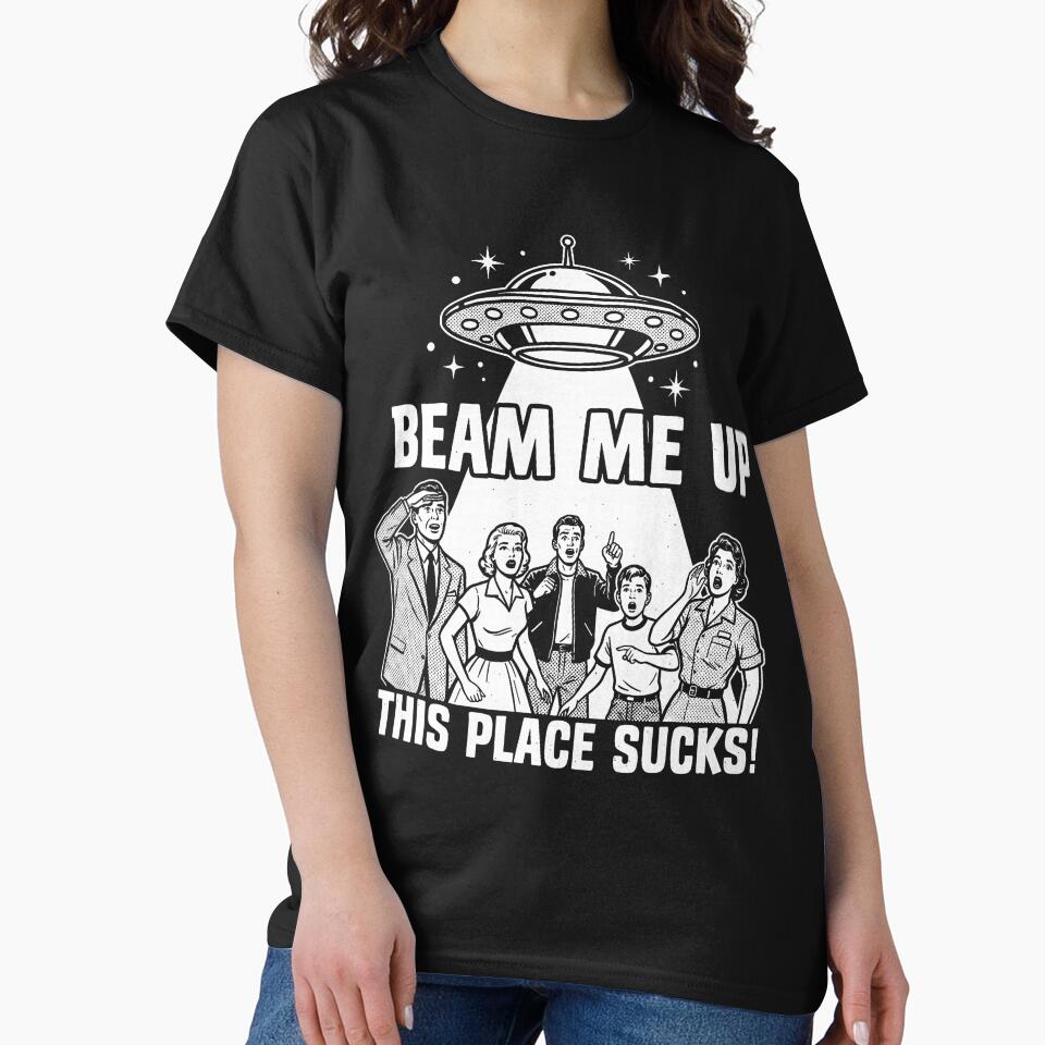 Vintage Beam Me Up Space Abduction Comic by judycuevas1