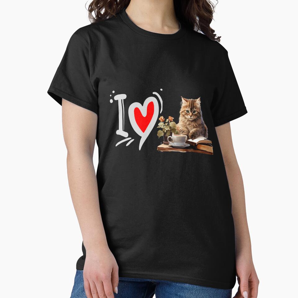 I love cat and books and tea by Mateusz Majcherek T-Shirts, Hoodie, Sweatshirt | BlankRebels.com (Image 2)