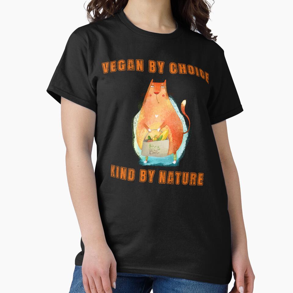 Vegan by Choice Kind by Nature by SunnyFunnyArt T-Shirts, Hoodie, Sweatshirt | BlankRebels.com (Image 2)