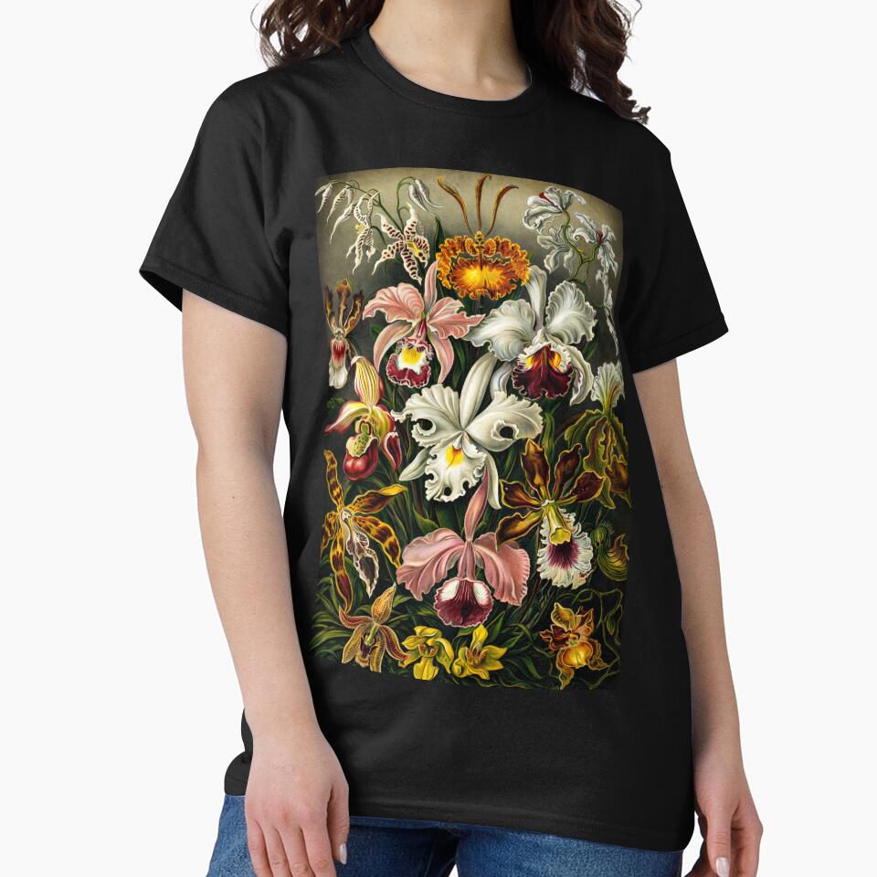 Orchids Vintage Botanical Illustration Floral Art Lovers by RickE T-Shirts, Hoodie, Sweatshirt | BlankRebels.com (Image 2)