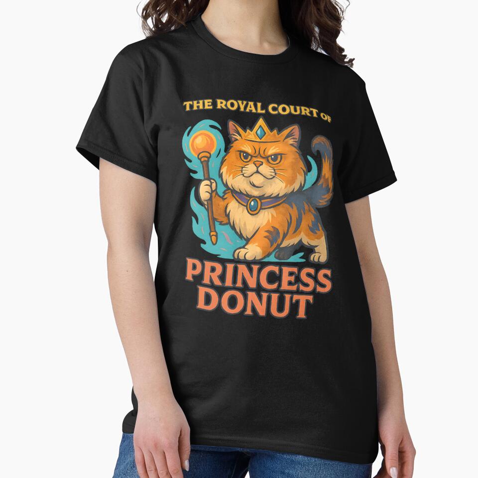 Princess Donut – Majestic Persian Cat  | Dungeon Crawler Carl Fanart | Fantasy Gamer Tee by ENPAWO DESIGNS... (Image 2)