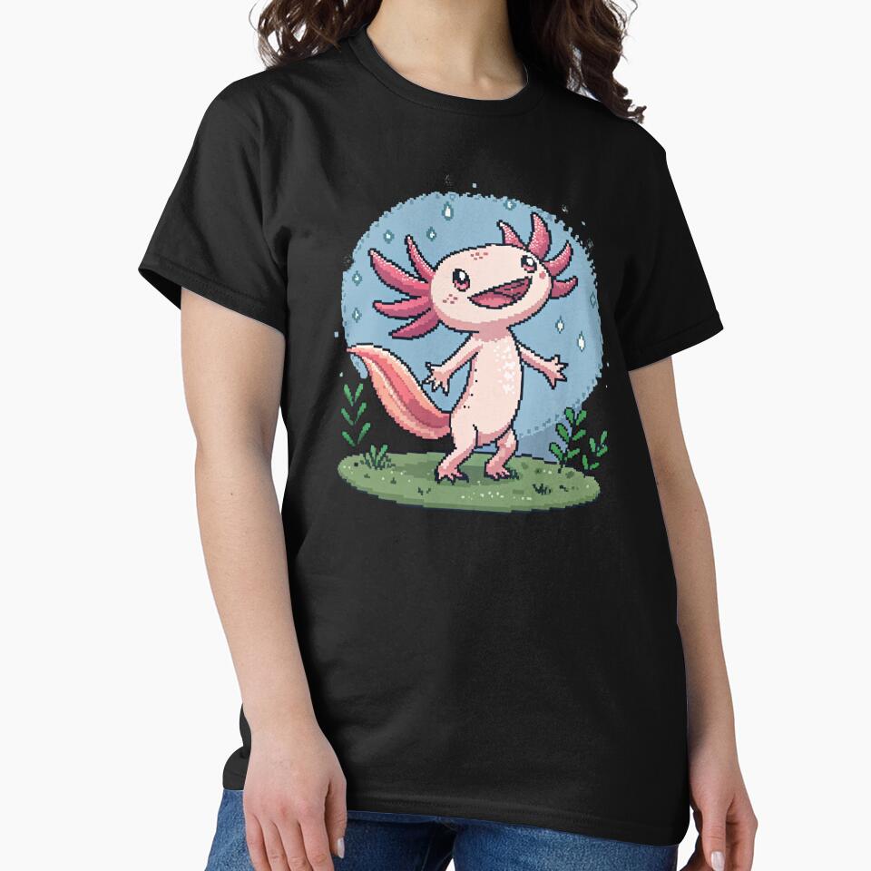 Pixel Axolotl by SignumShop T-Shirts, Hoodie, Sweatshirt | BlankRebels.com (Image 2)