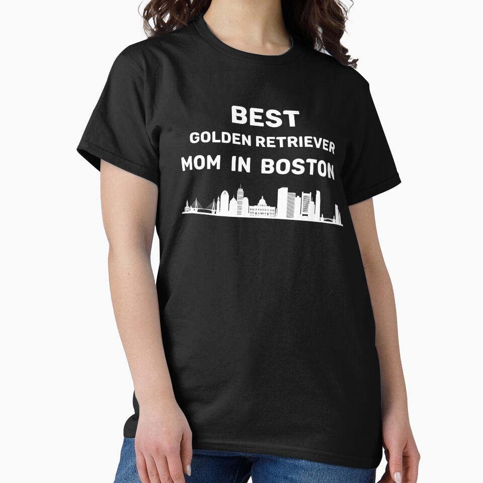 Golden Retriever Mom - Boston - Best Mom - Skyline by Beyond Words T-Shirts, Hoodie, Sweatshirt | BlankRebels.com (Image 2)