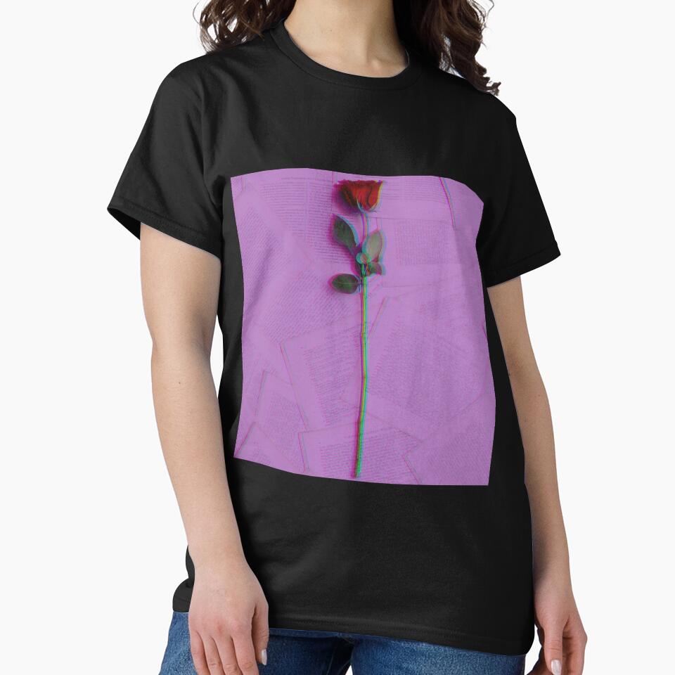 Glitch Effect Rose. by BazEris T-Shirts, Hoodie, Sweatshirt | BlankRebels.com (Image 2)