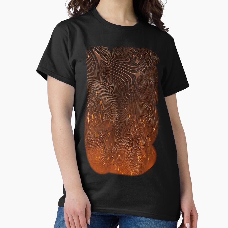 Orange Chaos Abstract ArtWork by MSM Designs T-Shirts, Hoodie, Sweatshirt | BlankRebels.com (Image 2)