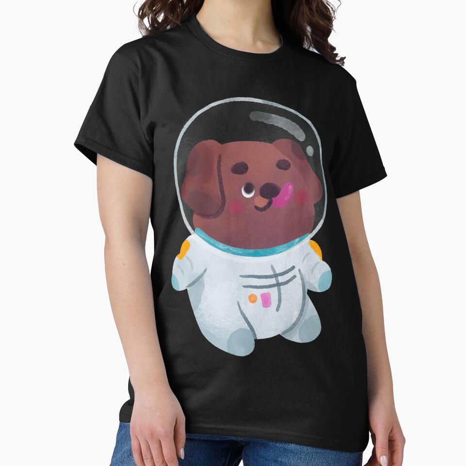 Dogs adventure Laika, first space dog Soviet vintage space by Designandlove T-Shirts, Hoodie, Sweatshirt (Image 2)