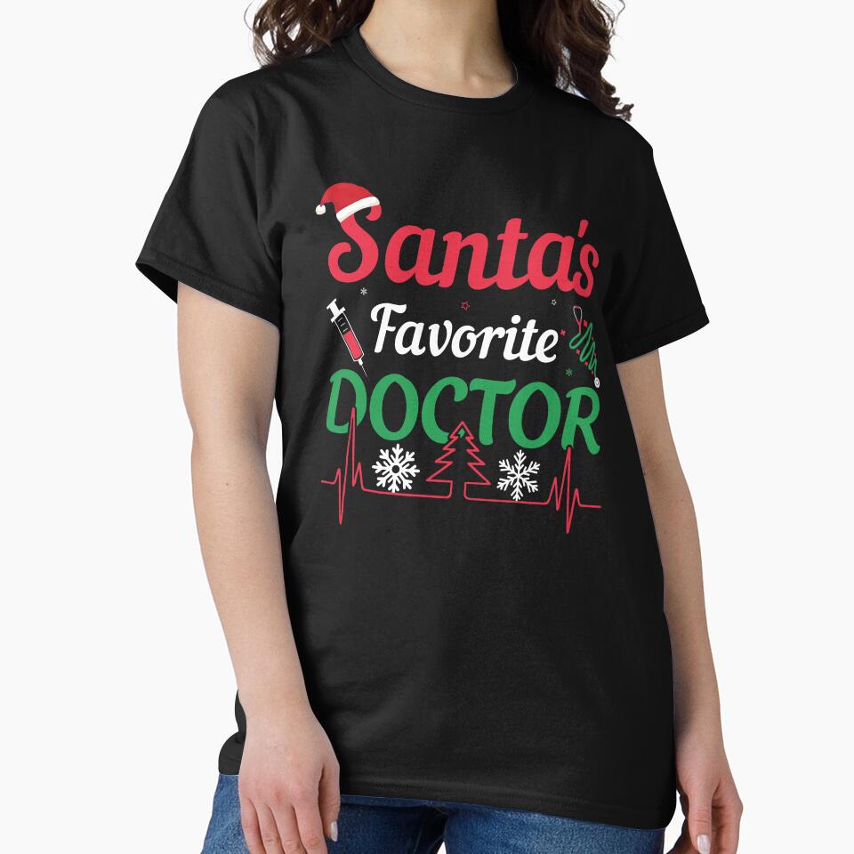 Santa's Favorite Doctor - Funny Christmas 2021 by thecooltable T-Shirts, Hoodie, Sweatshirt | BlankRebels.com (Image 2)