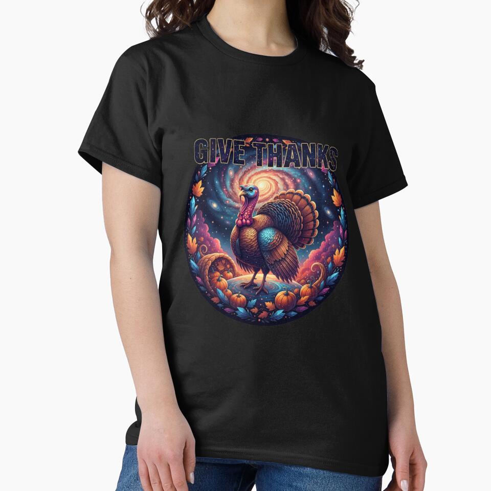 Gravity-Defying Feast: Turkey Thanksgiving Dinner by RainUlan53 T-Shirts, Hoodie, Sweatshirt | BlankRebels.com (Image 2)