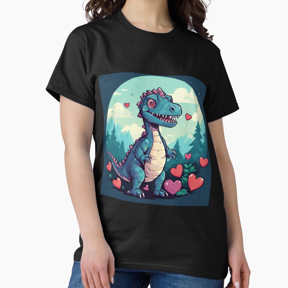 Cute Dinosaur Art by Planetporridge T-Shirts, Hoodie, Sweatshirt | BlankRebels.com (Image 2)