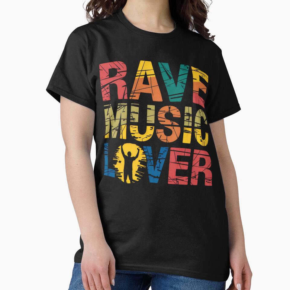 Rave Music Lover - Colorful Music Graphic by Prime-Studio T-Shirts, Hoodie, Sweatshirt | BlankRebels.com (Image 2)