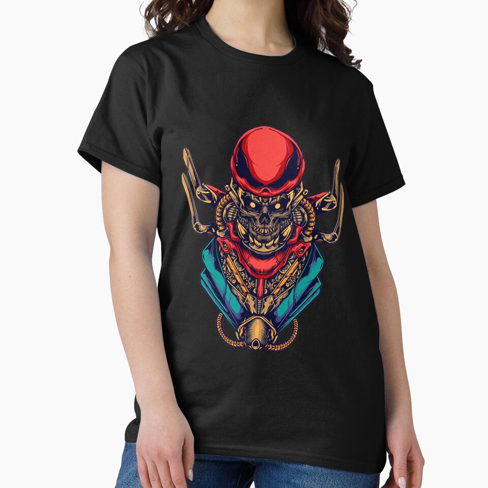 Cyberpunk T-ShirtSkull Cyberpunk by HillCosim T-Shirts, Hoodie, Sweatshirt | BlankRebels.com (Image 2)