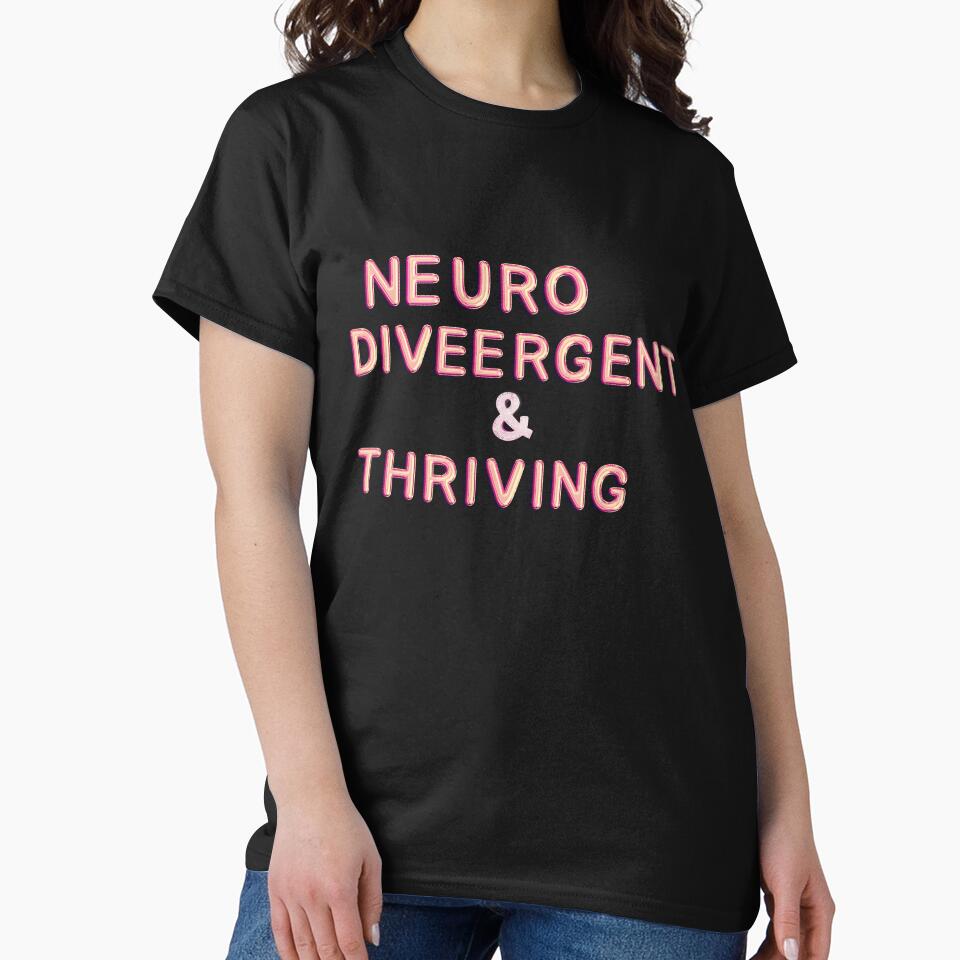 Neurodivergent & Thriving – Pastel Affirmation by Design_Your_Day T-Shirts, Hoodie, Sweatshirt | BlankRebels.com (Image 2)