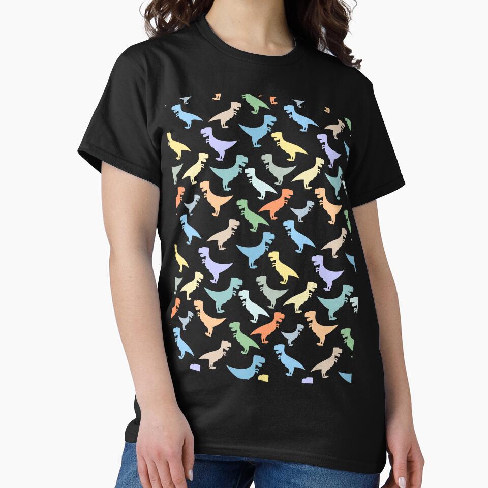 Multi colored T-Rex Design by cgroenewald T-Shirts, Hoodie, Sweatshirt | BlankRebels.com (Image 2)