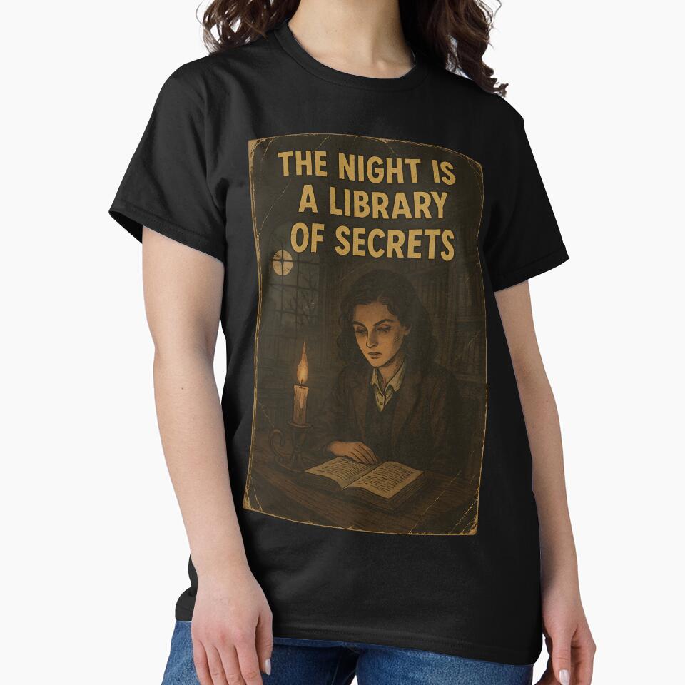 Dark Academia Aesthetic: Library of Secrets by bapupa T-Shirts, Hoodie, Sweatshirt | BlankRebels.com (Image 2)