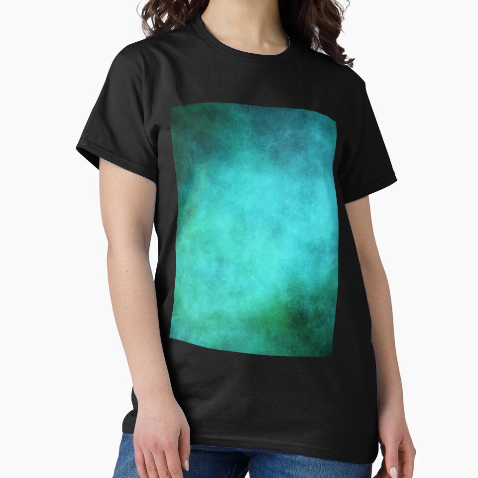 Blue and Teal Green Galaxy by SCRD T-Shirts, Hoodie, Sweatshirt | BlankRebels.com (Image 2)