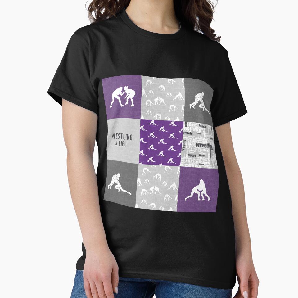 Purple Wrestling is life by LittleShop79 T-Shirts, Hoodie, Sweatshirt | BlankRebels.com (Image 2)