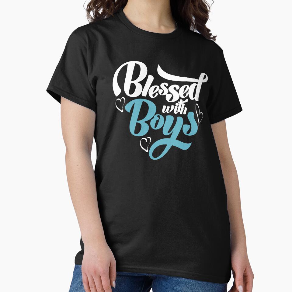 Blessed with boys by GospelShirts T-Shirts, Hoodie, Sweatshirt | BlankRebels.com (Image 2)