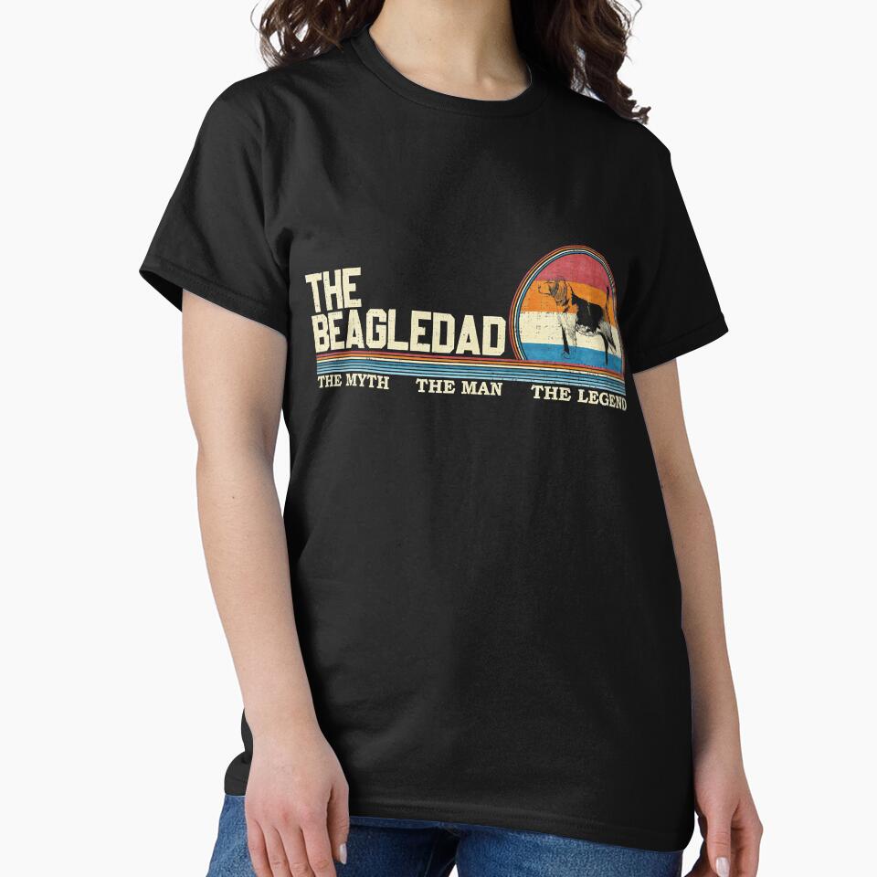 Vintage Retro The Beagle Dog Dad Funny by annhienn488 T-Shirts, Hoodie, Sweatshirt | BlankRebels.com (Image 2)