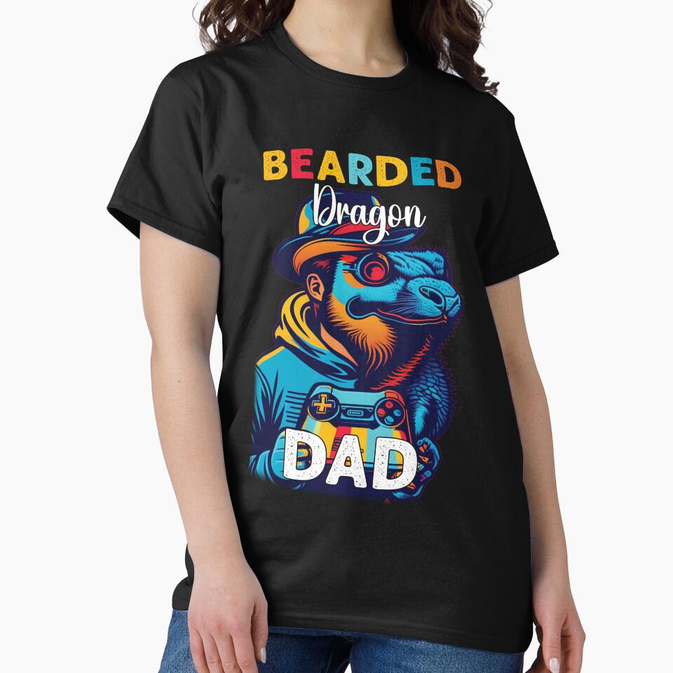 Bearded Dragon Dad Funny Video Gamer Dad by Trendy Valley T-Shirts, Hoodie, Sweatshirt | BlankRebels.com (Image 2)