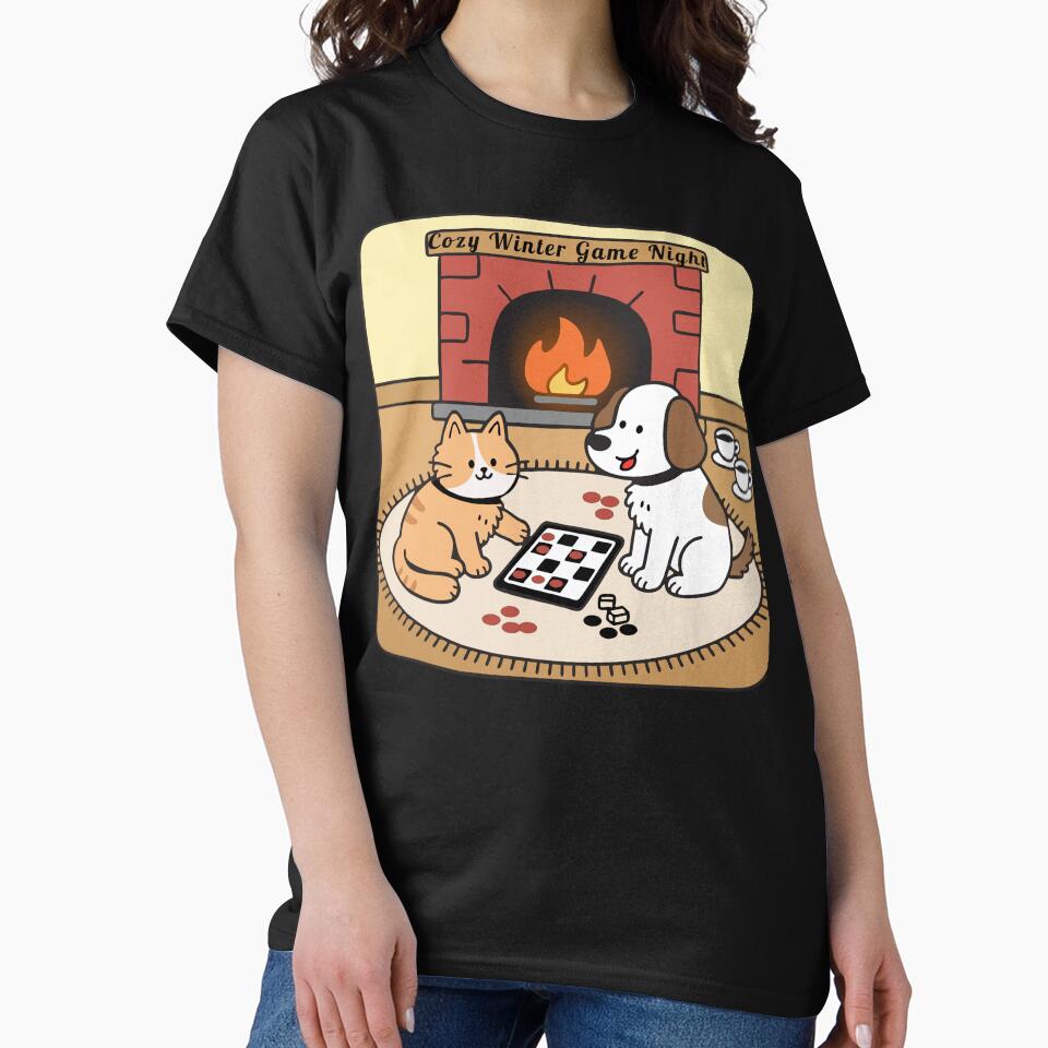 Cozy Winter Game Night Design – Board Games, Warm Vibes & Holiday Comfort by PixelWaveBD T-Shirts, Hoodie,... (Image 2)