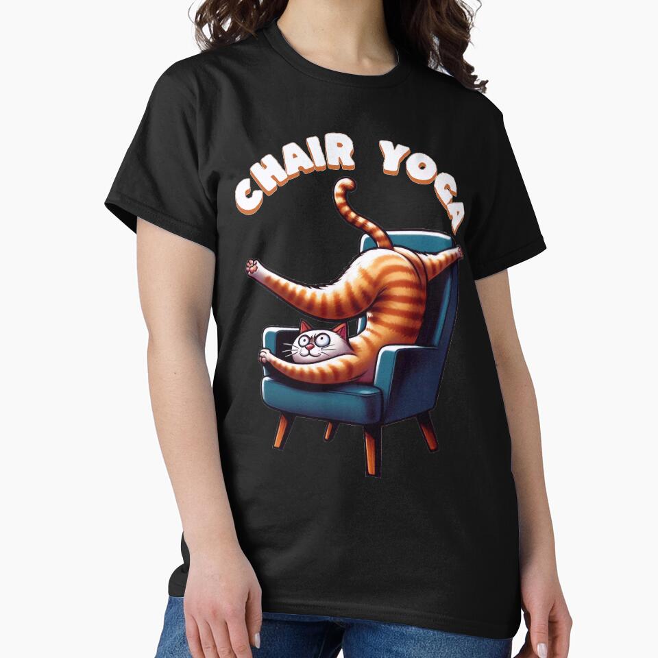 Chair Yoga by FreshArtFusion T-Shirts, Hoodie, Sweatshirt | BlankRebels.com (Image 2)