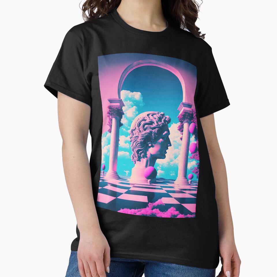 Dreams of Antique Grandeur: A Vaporwave Exploration of Beauty by Mullet Monkey T-Shirts, Hoodie, Sweatshirt (Image 2)