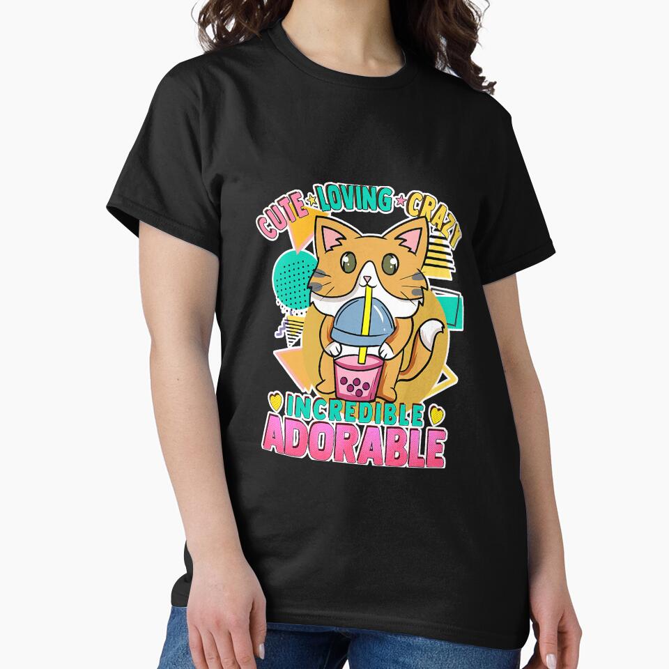 Cat Bubble Milk Tea Cute Kawaii Loving by reyeskhan79 T-Shirts, Hoodie, Sweatshirt | BlankRebels.com (Image 2)