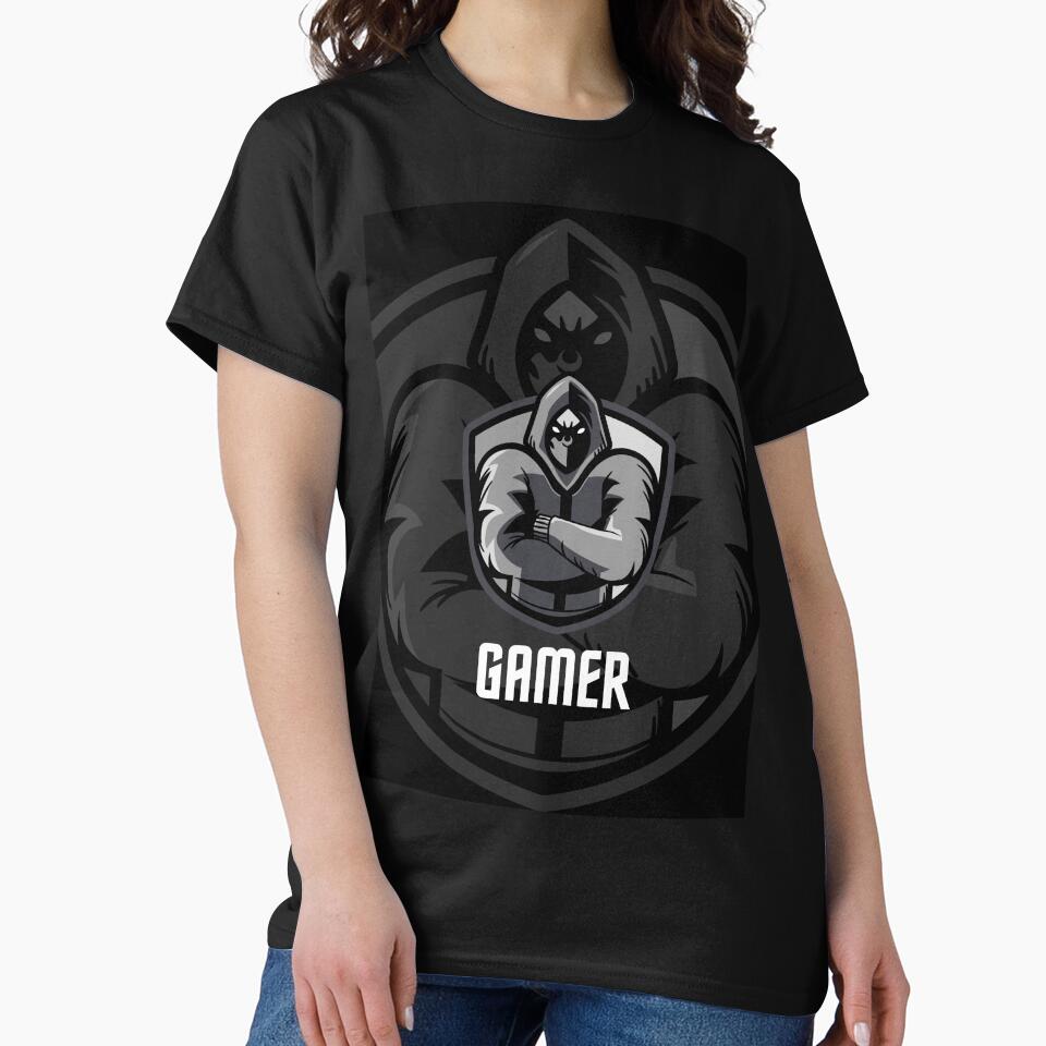 Gamer Black And White Design by derendesign T-Shirts, Hoodie, Sweatshirt | BlankRebels.com (Image 2)