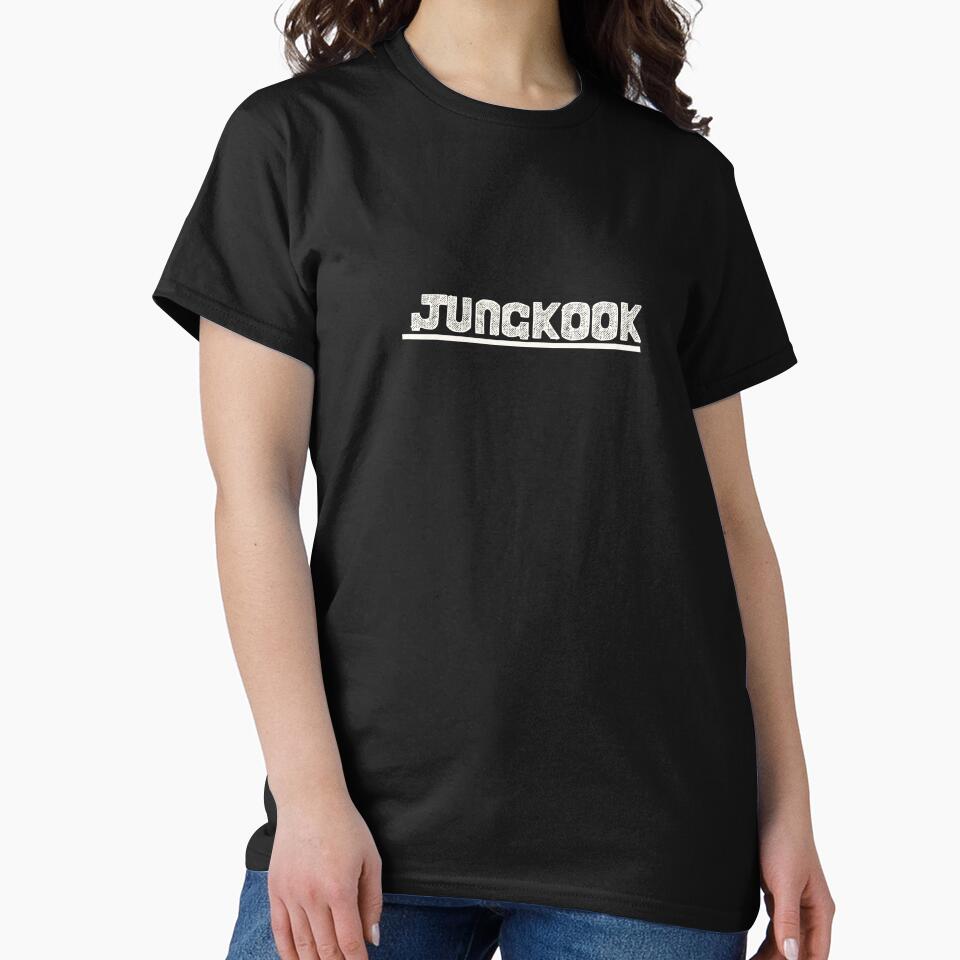 Jungkook Colorful Gradient Name Typography Design by arorar T-Shirts, Hoodie, Sweatshirt | BlankRebels.com (Image 2)