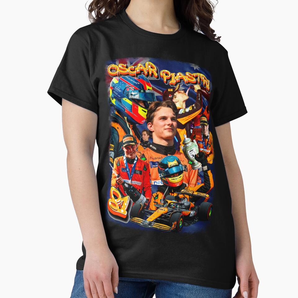 Oscar Piastri Bootleg Style Graphic T-Shirt by mayastef Hoodie, Sweatshirt | BlankRebels.com (Image 2)