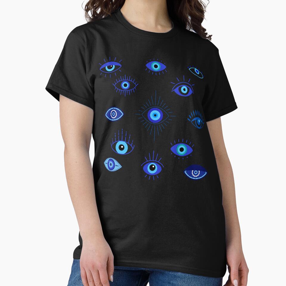 Evil Eye Pattern by Lylabean22 T-Shirts, Hoodie, Sweatshirt | BlankRebels.com (Image 2)