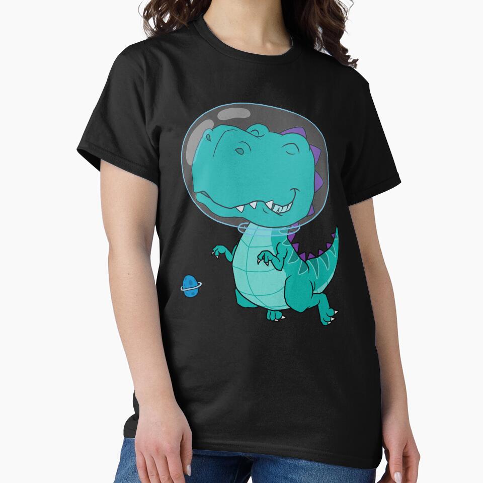 Cool Dinosaur in Space by kalud-zoldyck T-Shirts, Hoodie, Sweatshirt | BlankRebels.com (Image 2)
