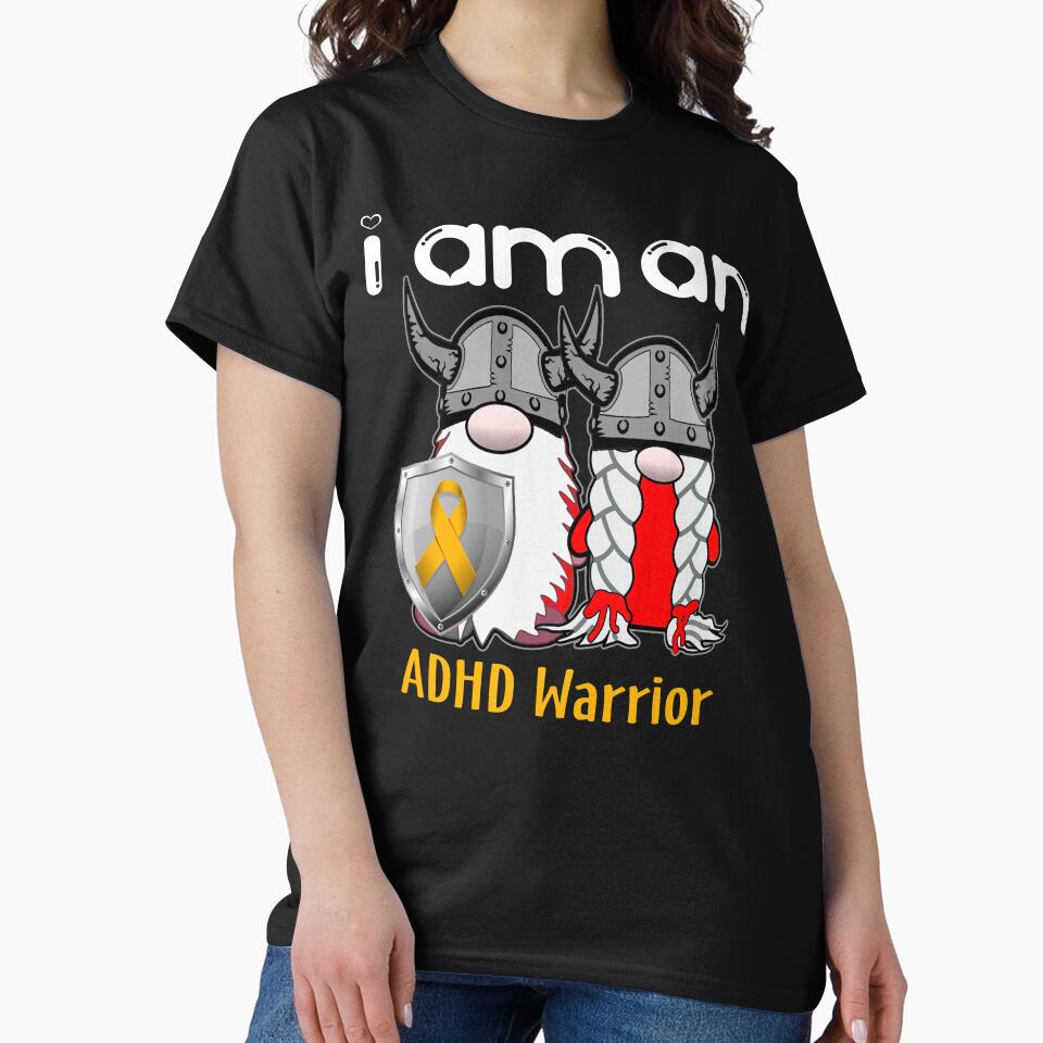 I Am An ADHD Warrior Support ADHD Fighter Gift by radianen T-Shirts, Hoodie, Sweatshirt | BlankRebels.com (Image 2)