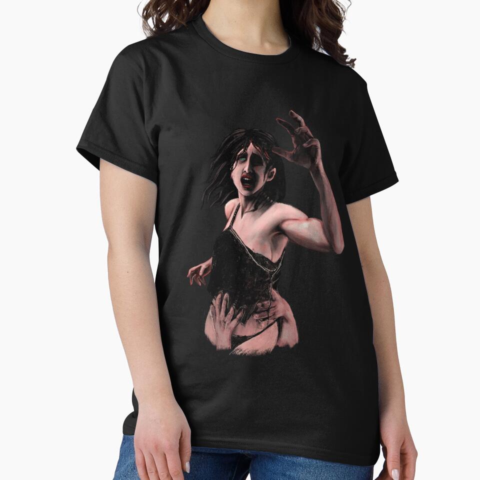 Despair Portrait - Shadowed Figure (Gothic Dark Art) by trentnin T-Shirts, Hoodie, Sweatshirt | BlankRebels.com (Image 2)