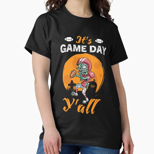 It's Game Day Y'all Football Game Day Vibes Football by JennieBrimery T-Shirts, Hoodie, Sweatshirt (Image 2)