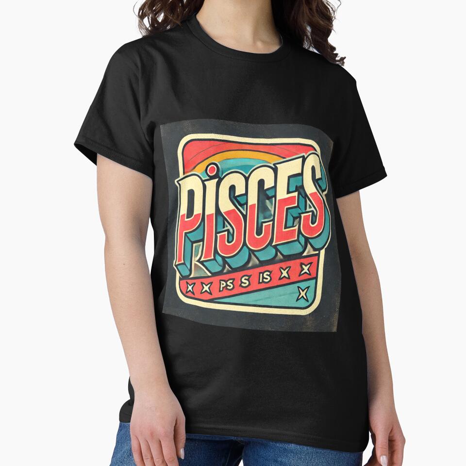 Pisces Retro Star Sign by Sototos® ⭐⭐⭐⭐⭐ T-Shirts, Hoodie, Sweatshirt | BlankRebels.com (Image 2)