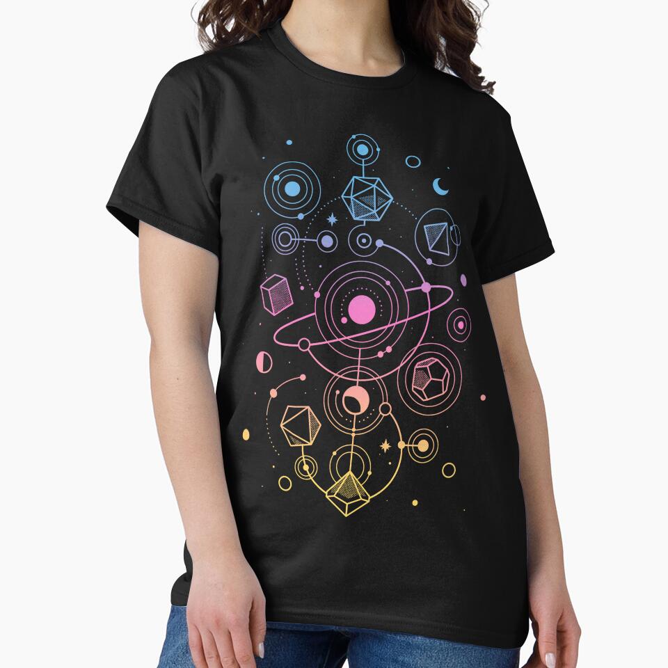 Critical Solar System - Rainbow D20 Dice by Snouleaf T-Shirts, Hoodie, Sweatshirt | BlankRebels.com (Image 2)
