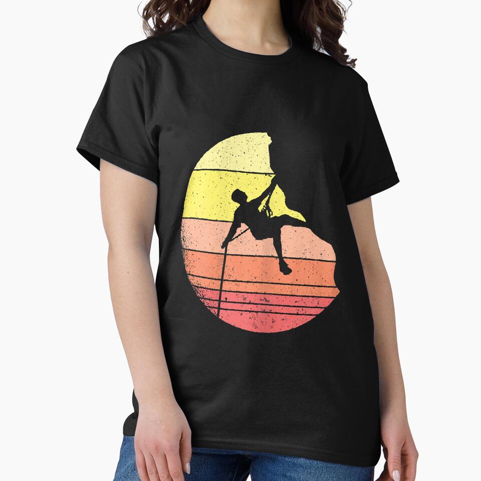 Vintage Rock Climbing Mountain Climber by SkyCloudBlue T-Shirts, Hoodie, Sweatshirt | BlankRebels.com (Image 2)
