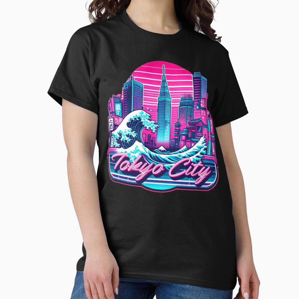Tokyo Japanese Vaporwave by devonclemon T-Shirts, Hoodie, Sweatshirt | BlankRebels.com (Image 2)