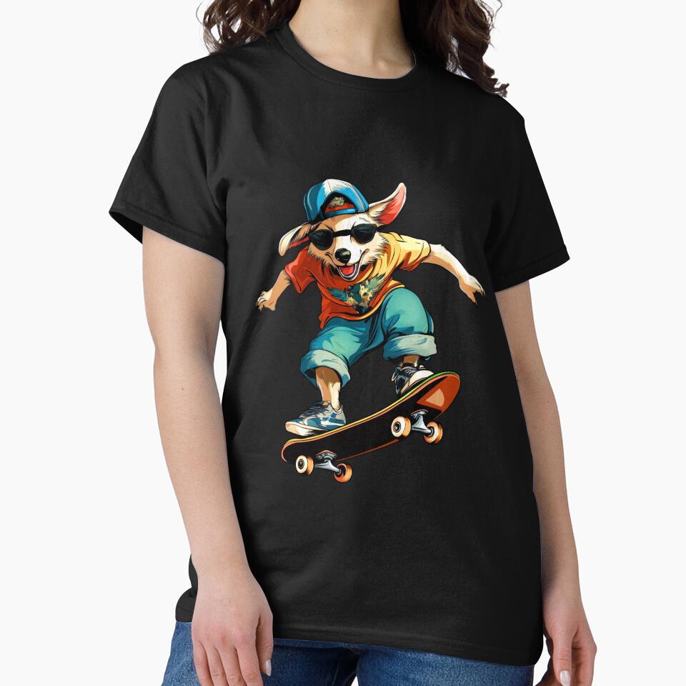 Australian Shepherd skateboard - dog by Soulskier T-Shirts, Hoodie, Sweatshirt | BlankRebels.com (Image 2)