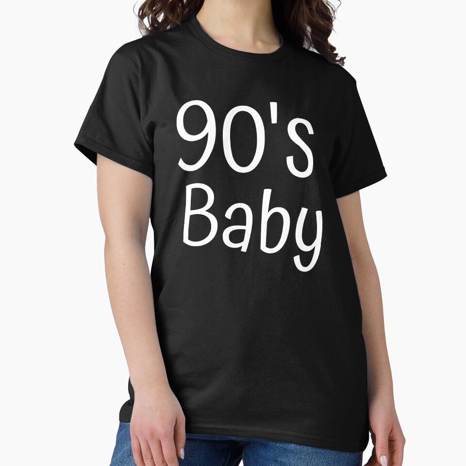 Classic Script 90's Baby by Weknes T-Shirts, Hoodie, Sweatshirt | BlankRebels.com (Image 2)