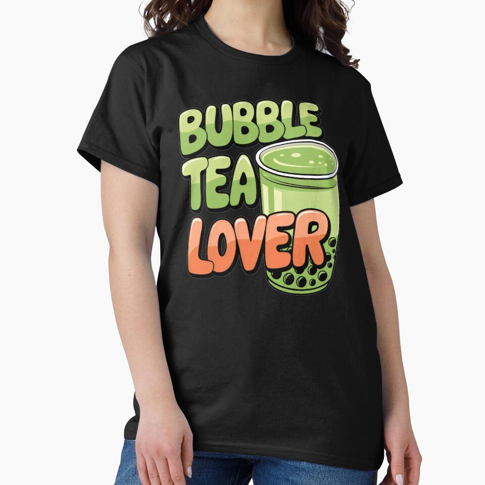 Bubble Tea Lover - Green Drink & Bubbles by Prime-Studio T-Shirts, Hoodie, Sweatshirt | BlankRebels.com (Image 2)