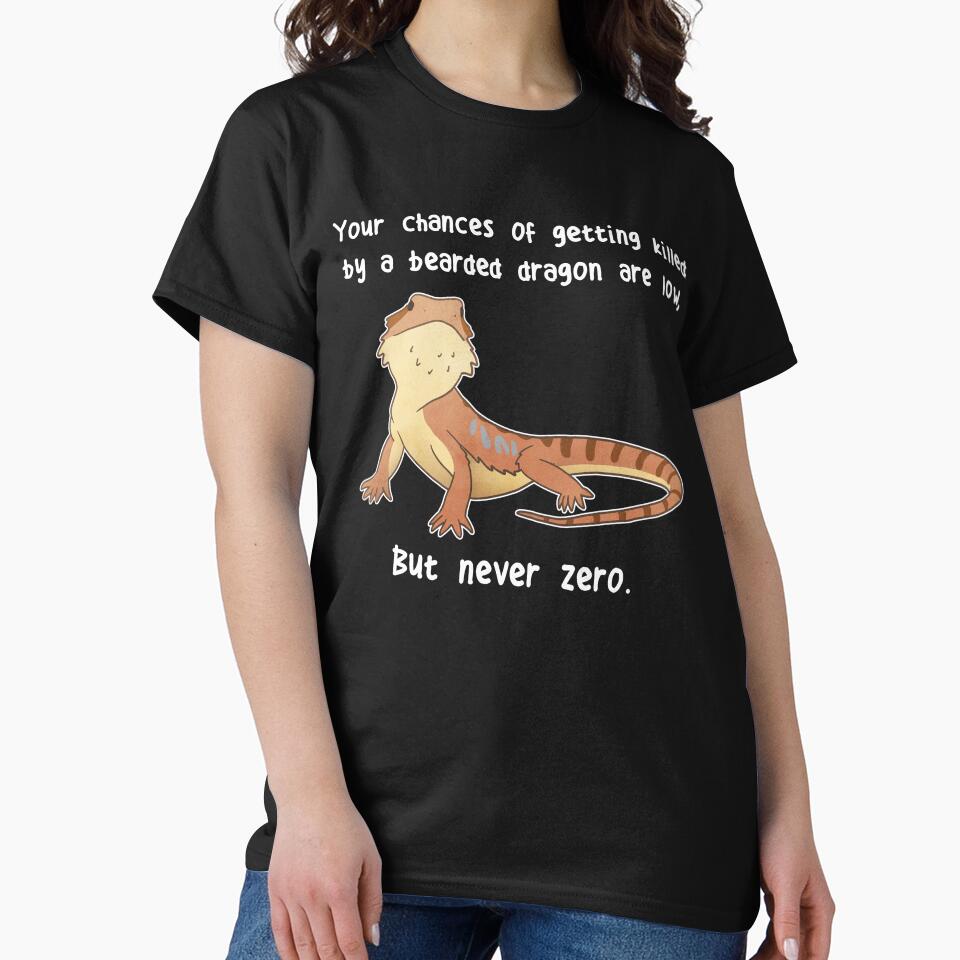 Bearded Dragon Lizard Reptile Never Zero by Clara Hollins T-Shirts, Hoodie, Sweatshirt | BlankRebels.com (Image 2)