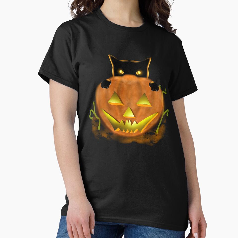 Halloween kitten - Best Halloween - Halloween Eve - October celebrations by stayartsy07 T-Shirts, Hoodie,... (Image 2)