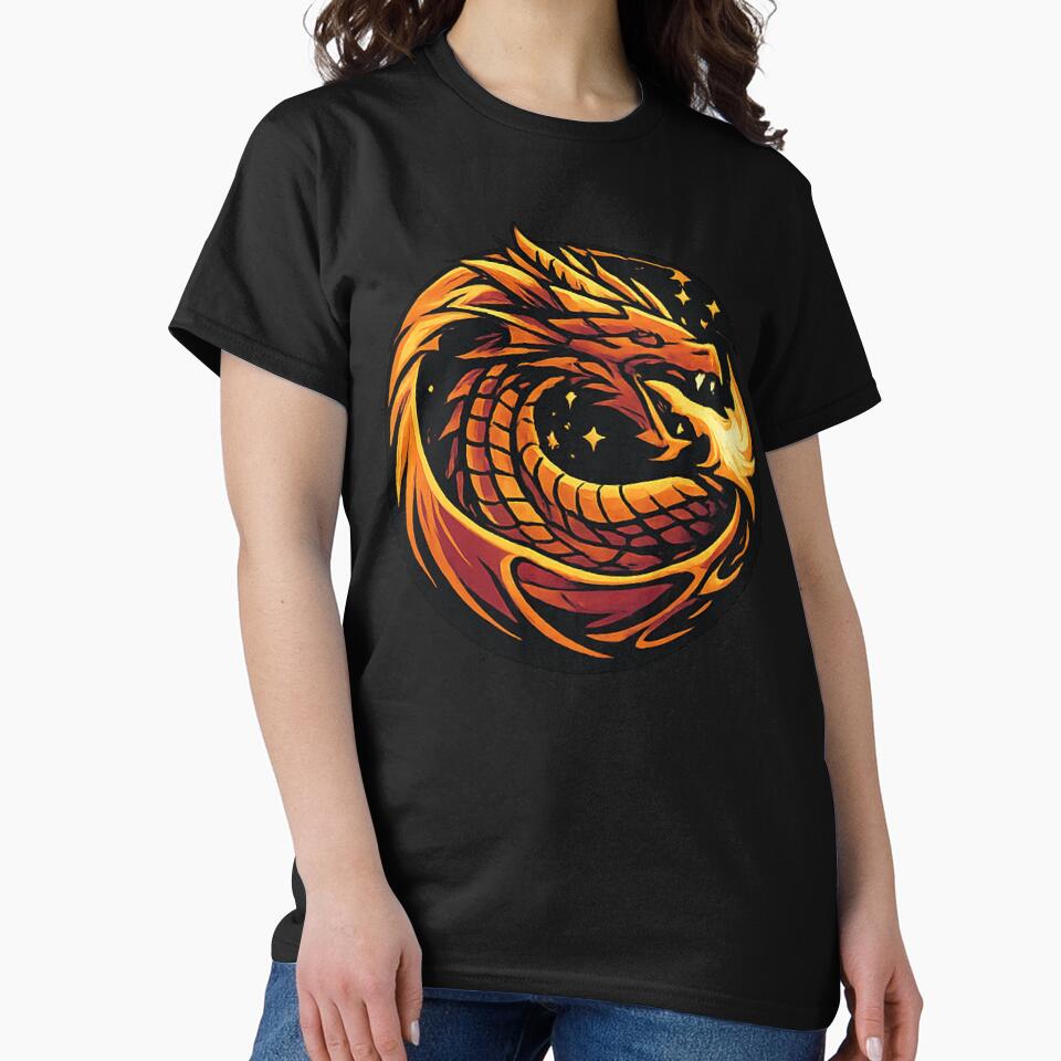 Fire Dragon Emblem – Mystic Fantasy Art by myforestfog T-Shirts, Hoodie, Sweatshirt | BlankRebels.com (Image 2)